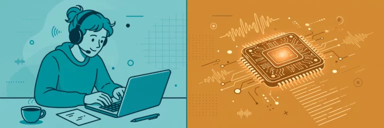 Rev vs Trint comparison: human transcriptionist versus AI transcription software